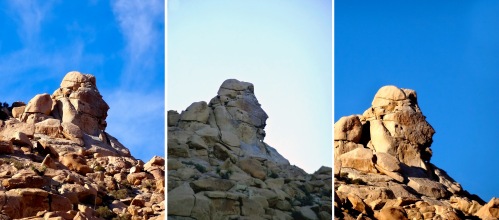Three rock heads