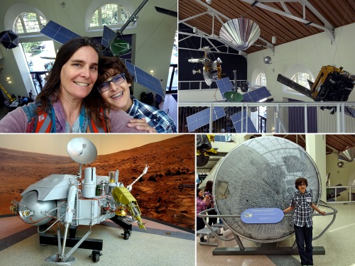 Super super cool space exhibits, I mean besides the epically cool Endeavor exhibit.  Gemini and Apollo capsules, a Mars lander, satellites (including Sputnik!) and space probes.