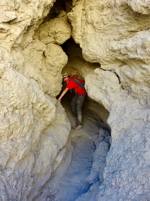 Sam into cave